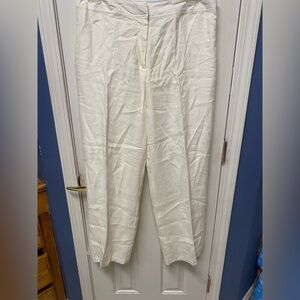 Saint Tropez West White Trousers with Relaxed Fit and Lightweight Fabric